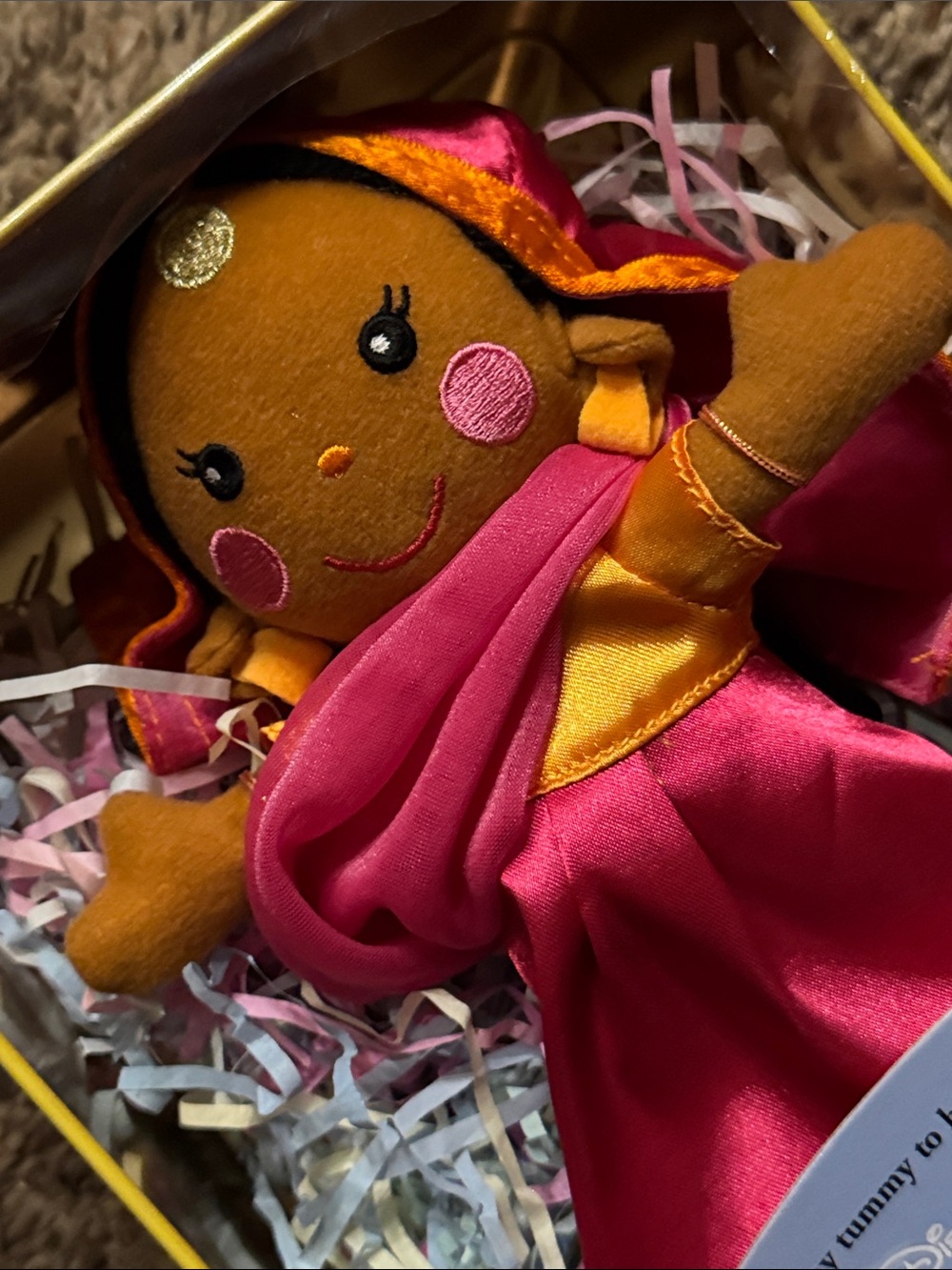 Disney Small World Anju India Plush Doll - Pink & Gold - Picture 6 of 6